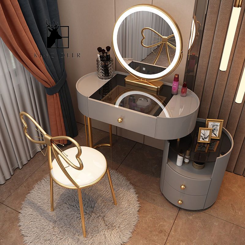 BTD-03713 Bàn trang điểm Christabel gương LED, BTD-037