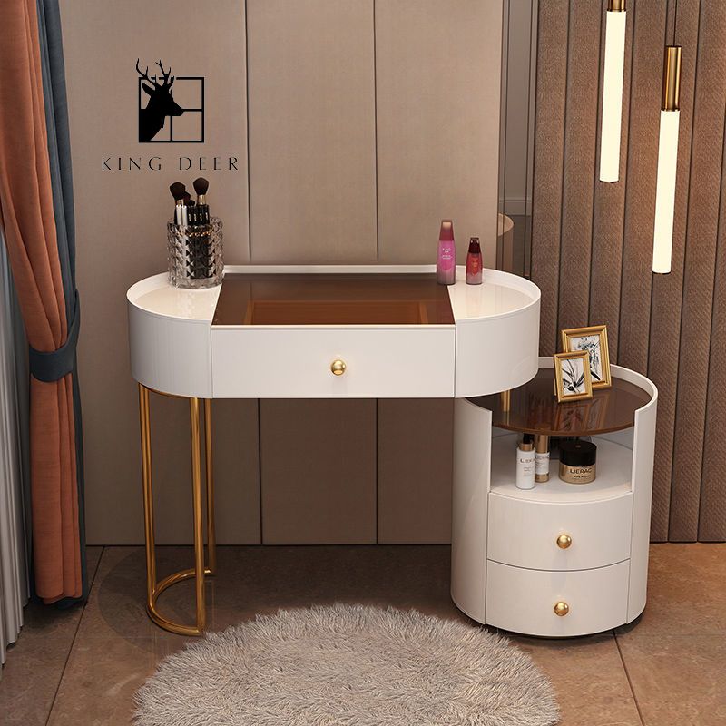 BTD-03714 Bàn trang điểm Christabel gương LED, BTD-037