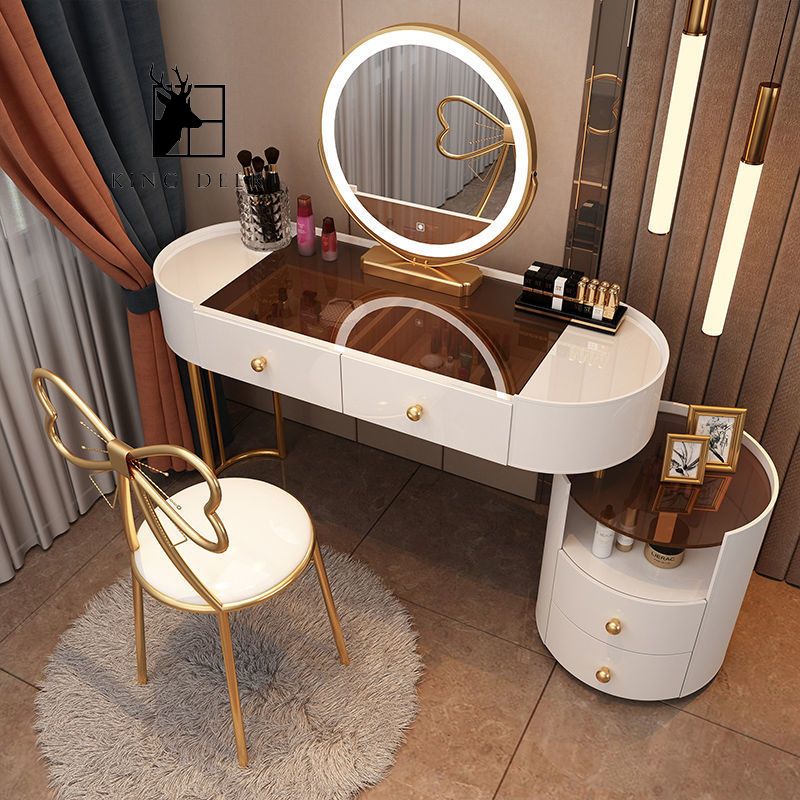 Bàn trang điểm Christabel gương LED, BTD-037