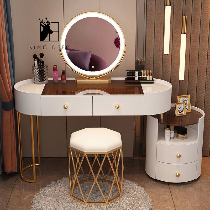 BTD-0378 Bàn trang điểm Christabel gương LED, BTD-037