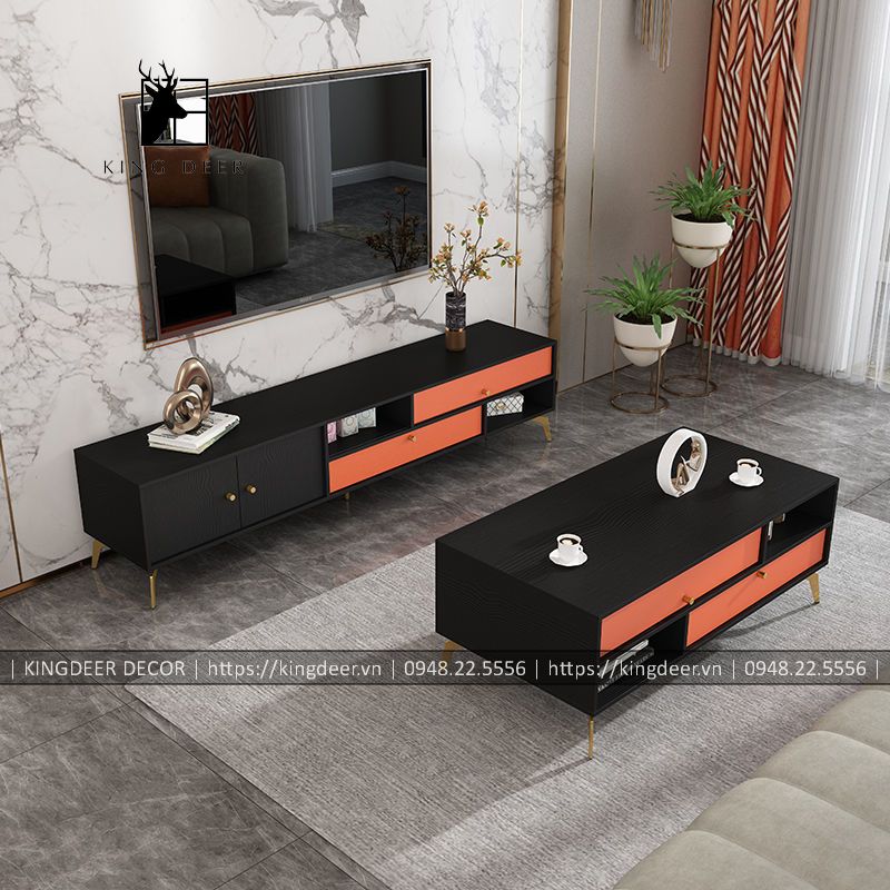 Kệ tivi Clary phong cách Bắc Âu, KTV-026