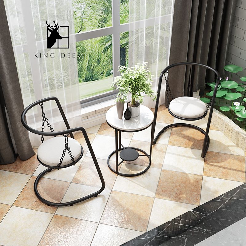 Bộ bàn ghế ban công Dulcie phong cách Bắc Âu, GBC-003