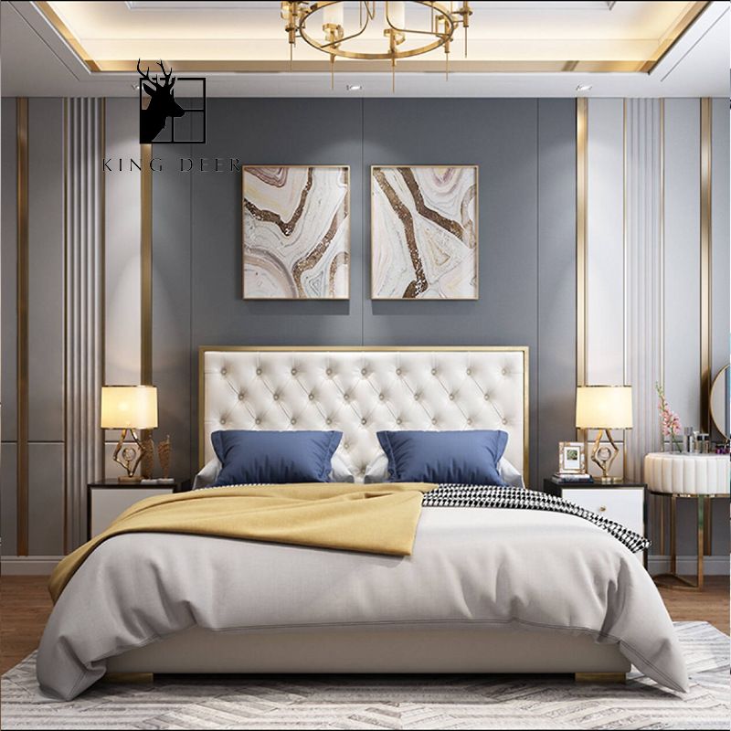 GKD-0035 Giường ngủ Verity phong cách Bắc Âu, GKD-003