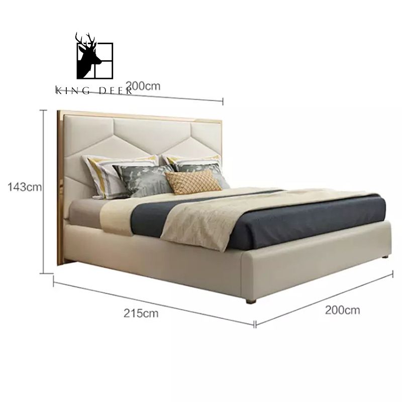 Giường ngủ Viva phong cách Bắc Âu, GKD-004