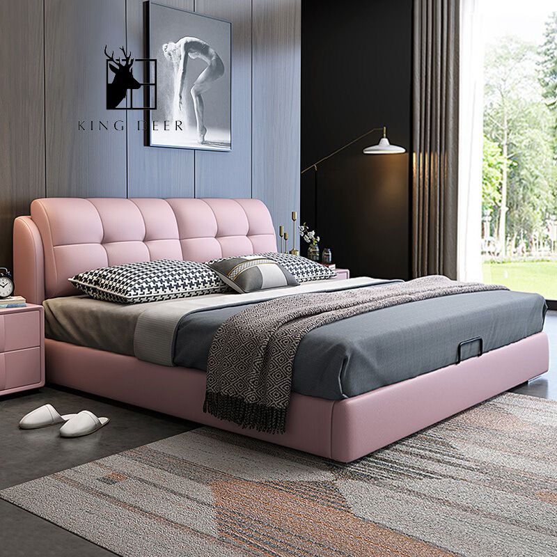 GKD-0101 Giường ngủ Letitia phong cách Bắc Âu, GKD-010