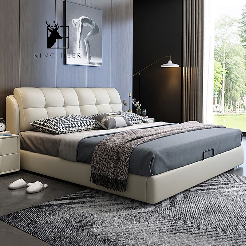 Giường ngủ Letitia phong cách Bắc Âu, GKD-010