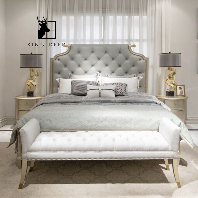 GKD-0151 Giường ngủ Florence phong cách tân cổ điển, GKD-015