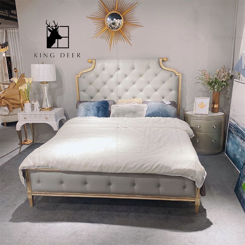 GKD-0152 Giường ngủ Florence phong cách tân cổ điển, GKD-015