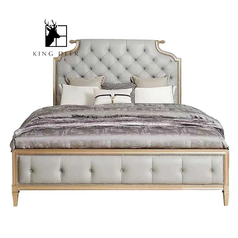 GKD-0155 Giường ngủ Florence phong cách tân cổ điển, GKD-015