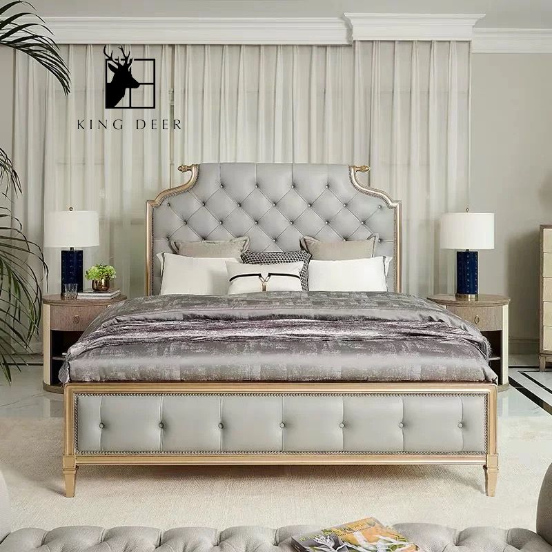 Giường ngủ Florence phong cách tân cổ điển, GKD-015