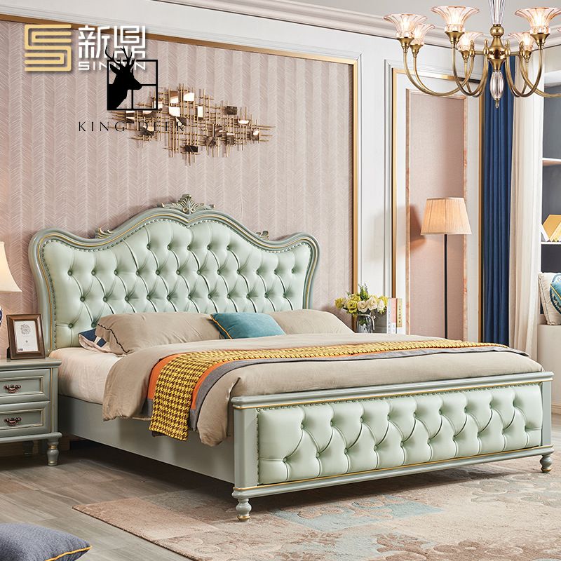 GKD-0246 Giường ngủ tân cổ điện, GKD-024