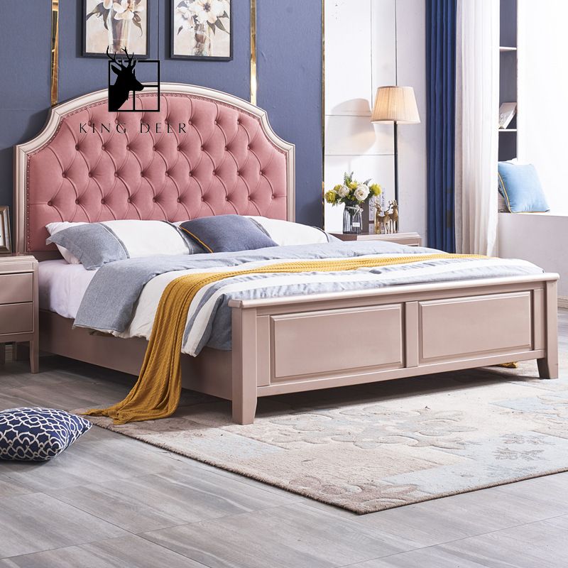 giường ngủ tân cổ điển King Deer,, GKD-025
