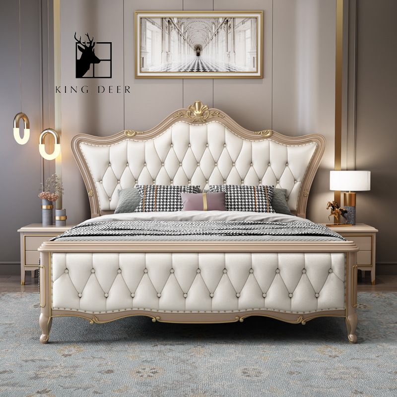 Giường ngủ Milcah tân cổ điển , GKD-029