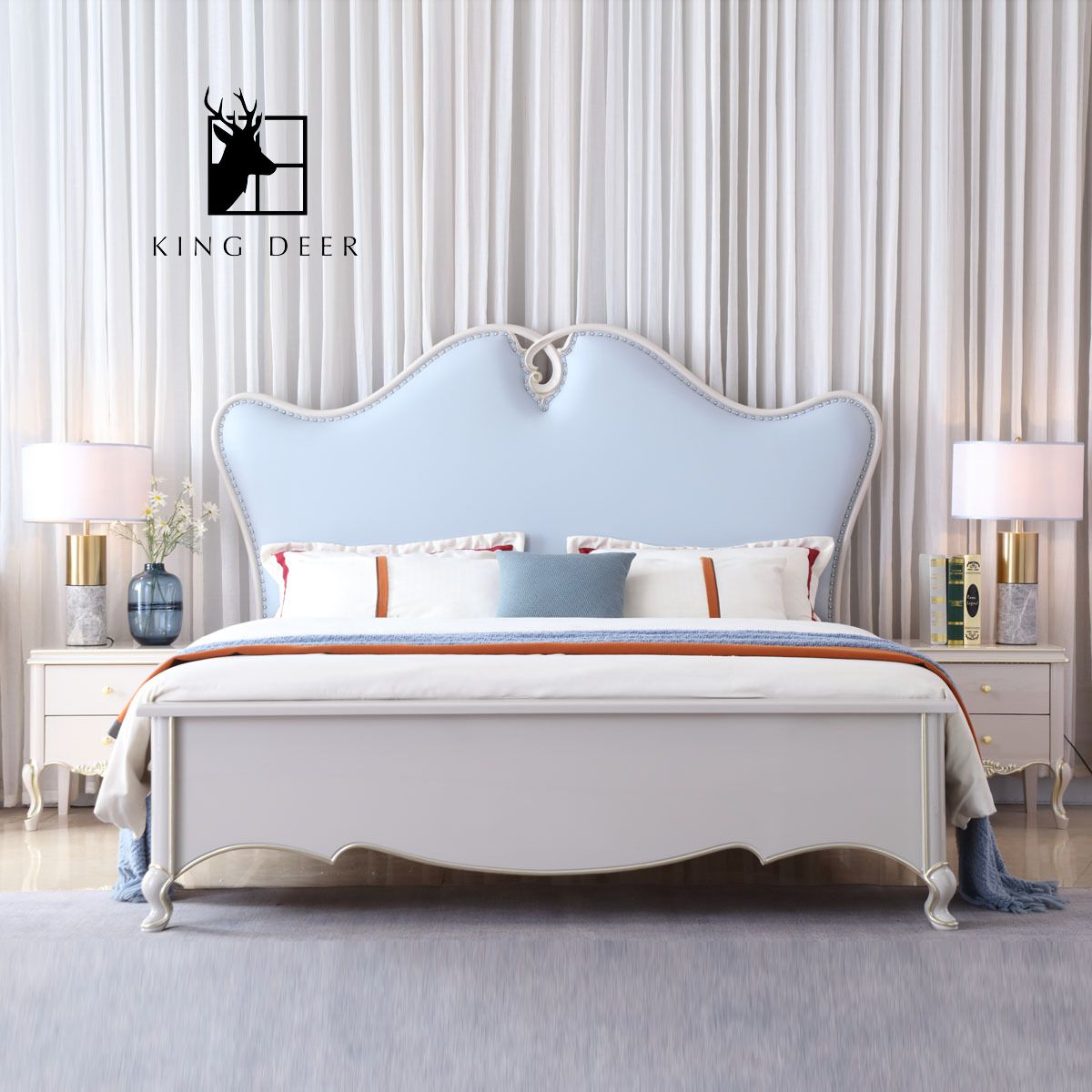 Giường ngủ Pandora tân cổ điển, GKD-034