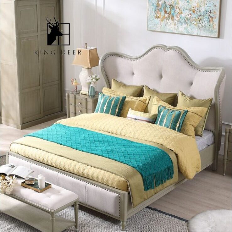 Giường ngủ Martha phong cách tân cổ điển, GKD-038