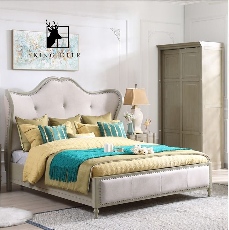 GKD-0382 Giường ngủ Martha phong cách tân cổ điển, GKD-038