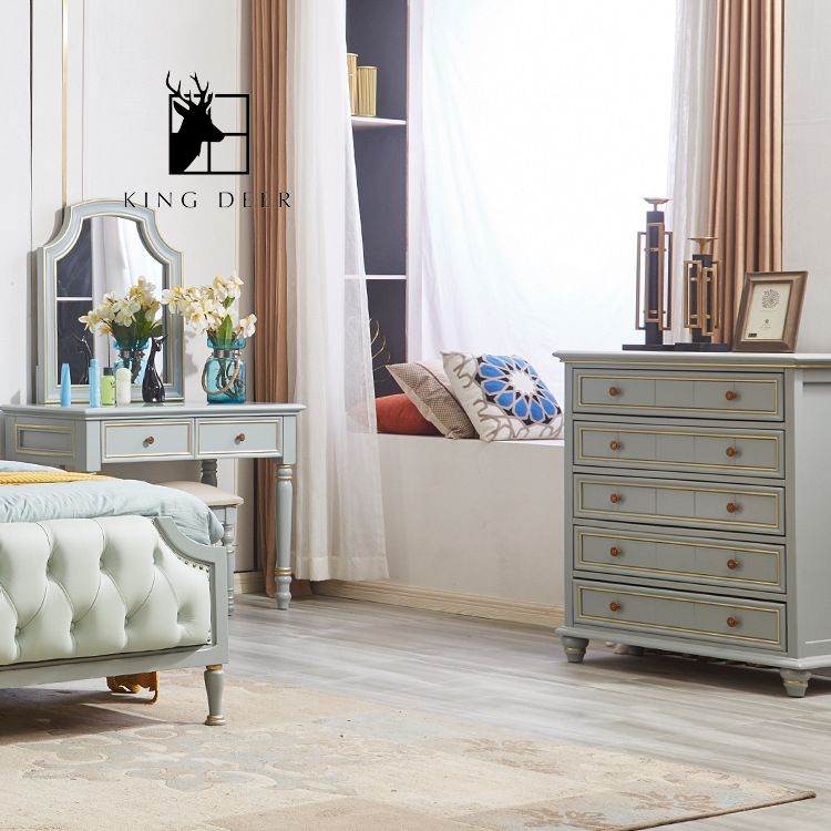 GKD-0407 Giường ngủ Odile phong cách tân cổ điển, GKD-040