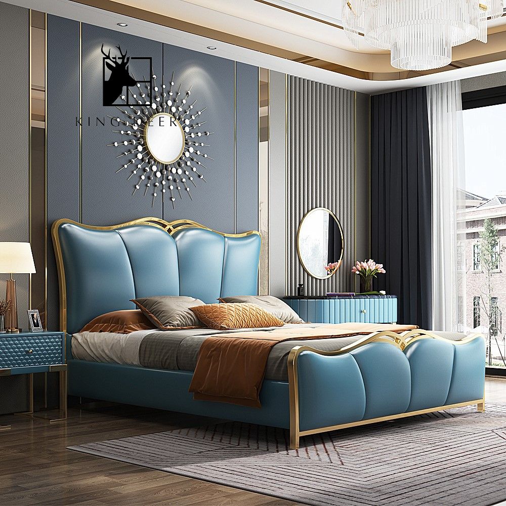 Giường ngủ Phoebe phong cách tân cổ điển, GKD-044