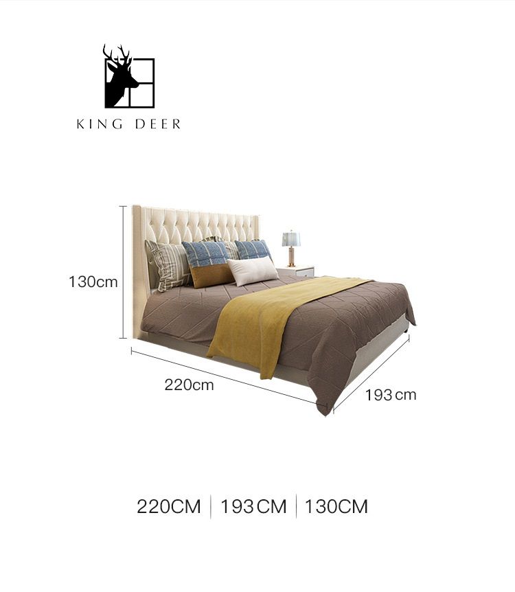 Giường ngủ Jade phong cách hiện đại, GKD-049