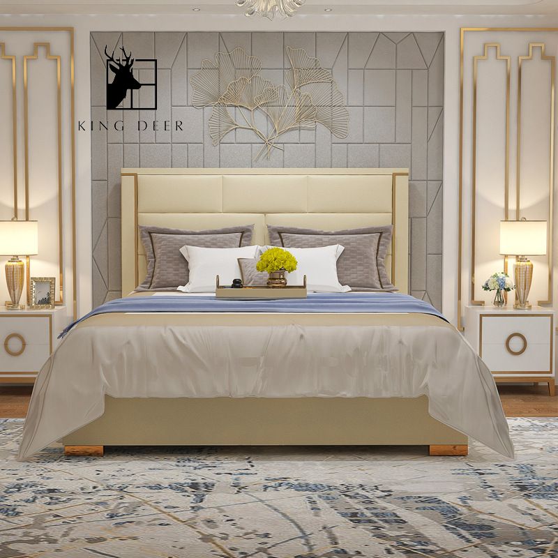 Giường ngủ Gemma phong cách Bắc Âu hiện đại, GKD-052