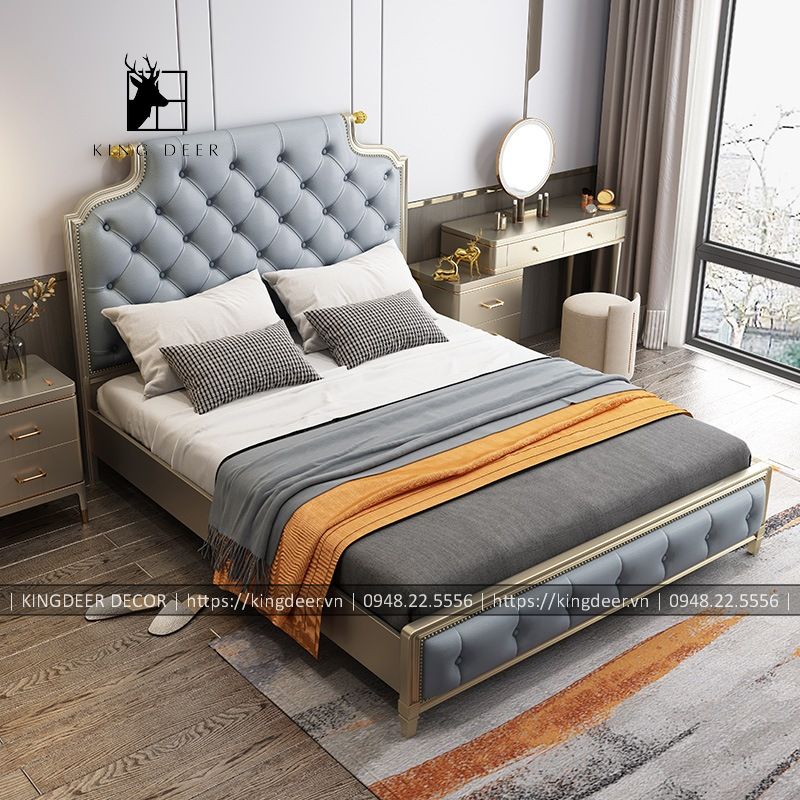 Giường ngủ Florence phong cách tân cổ điển, GKD-015