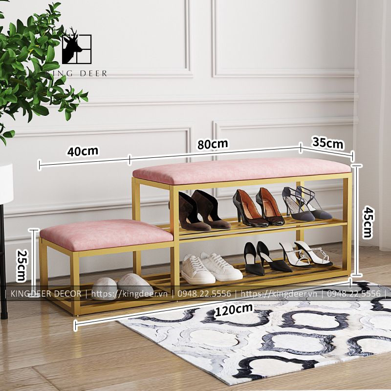 Ghế tủ giày ALYSSA thông minh 2021, GTG-011