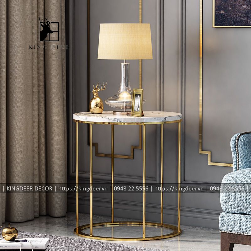 KD_BGSF_0571 Bàn góc sofa inox mạ titan đẳng cấp, BGKD-027