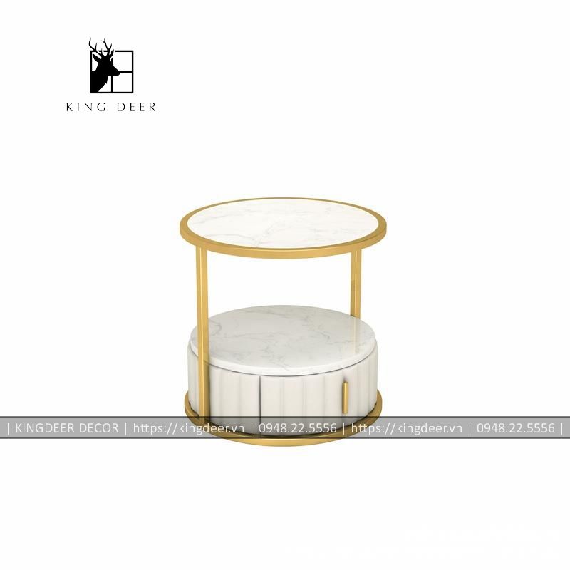 KD_BGSF_0647 bàn góc sofa Amiry - inox 304 mạ titan - BGKD-034