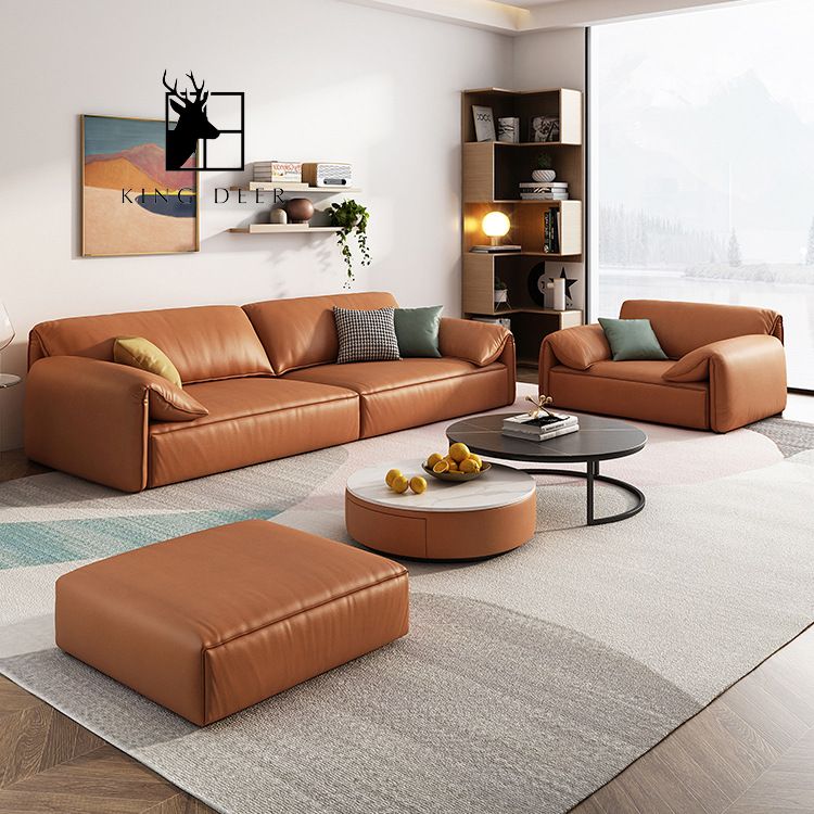 SFKD-0023 Ghế sofa Hilda bọc da hiện đại, SFKD-002