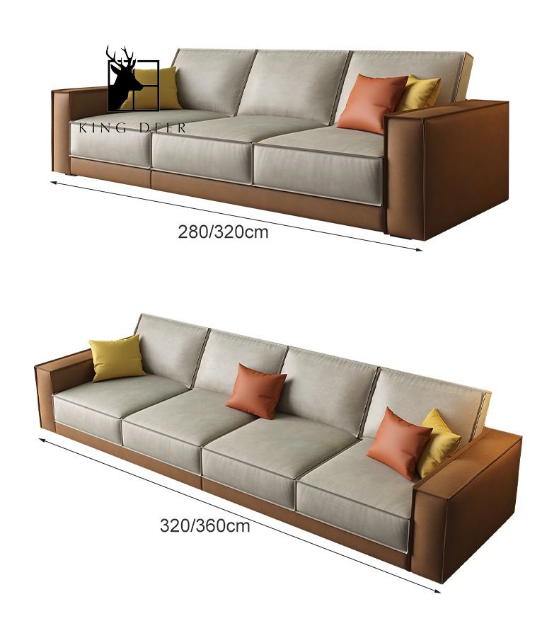 Ghế sofa Alida bọc da hiện đại, SFKD-004