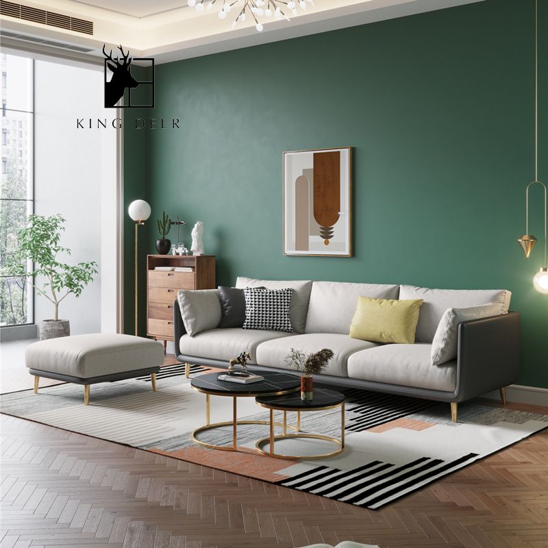 SFKD-0052 Ghế sofa Anthea bọc da hiện đại, SFKD-005