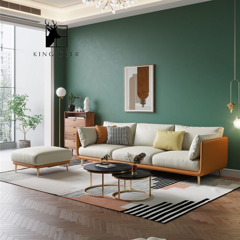 SFKD-0055 Ghế sofa Anthea bọc da hiện đại, SFKD-005