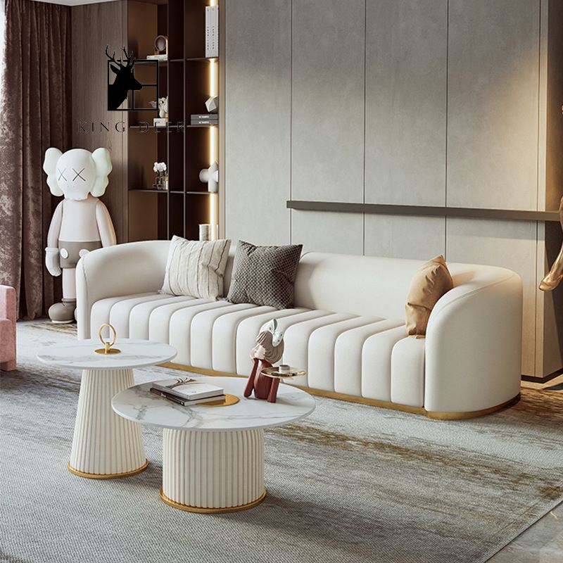 SFKD-00611 Ghế sofa Aurora bọc da hiện đại, SFKD-006