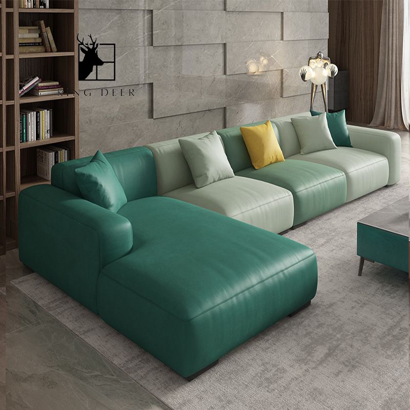 SFKD-0122 Ghế sofa Lily bọc da hiện đại, SFKD-012