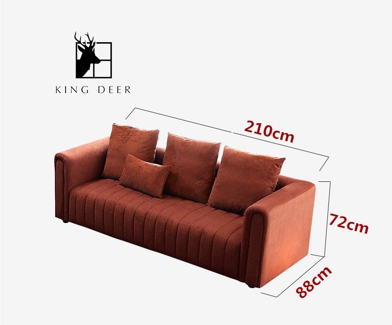 Ghế sofa Rosa bọc nỉ nhung hiện đại, SFKD-013