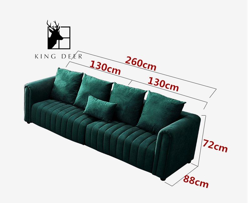 Ghế sofa Rosa bọc nỉ nhung hiện đại, SFKD-013