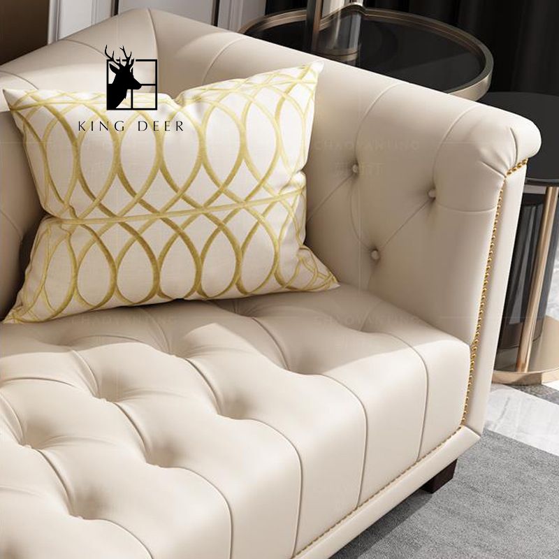 SFKD-0163 Ghế sofa Violet bọc da hiện đại, SFKD-016