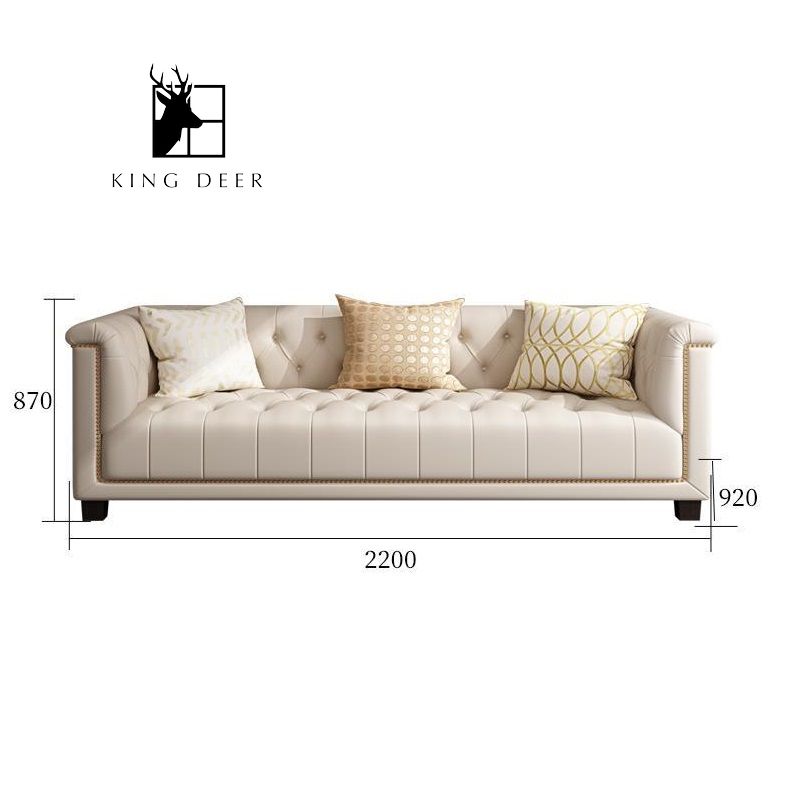 Ghế sofa Violet bọc da hiện đại, SFKD-016