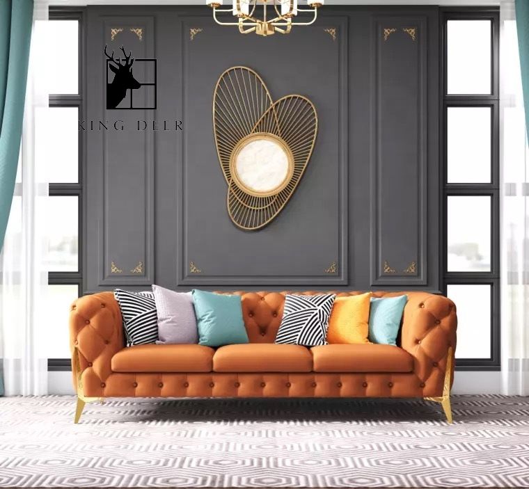 SFKD-0175 Ghế sofa Jasmine bọc da hiện đại, SFKD-017