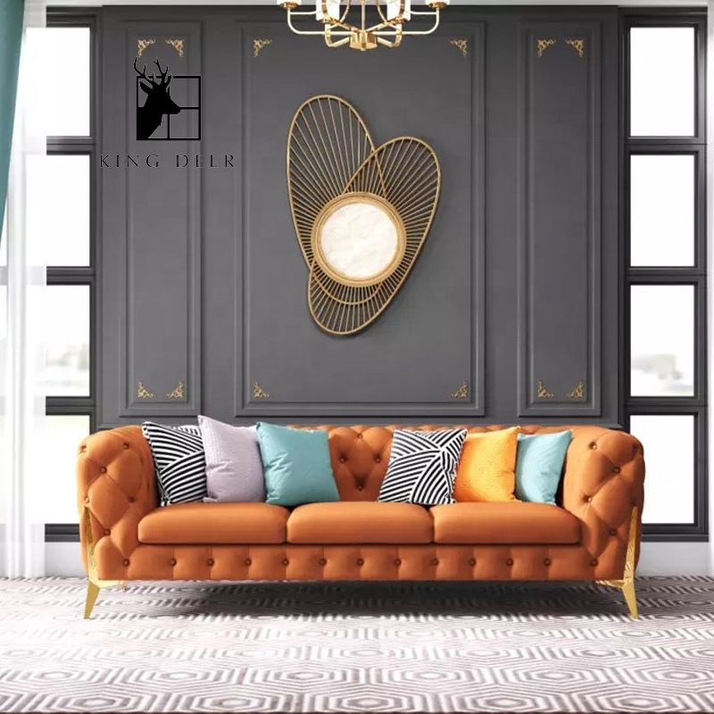 Ghế sofa Jasmine bọc da hiện đại, SFKD-017