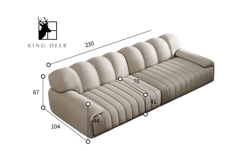 Ghế sofa Stella bọc da hiện đại, SFKD-020