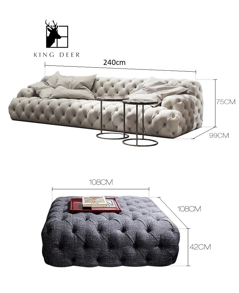 Ghế sofa Flora bọc da hiện đại, SFKD-027