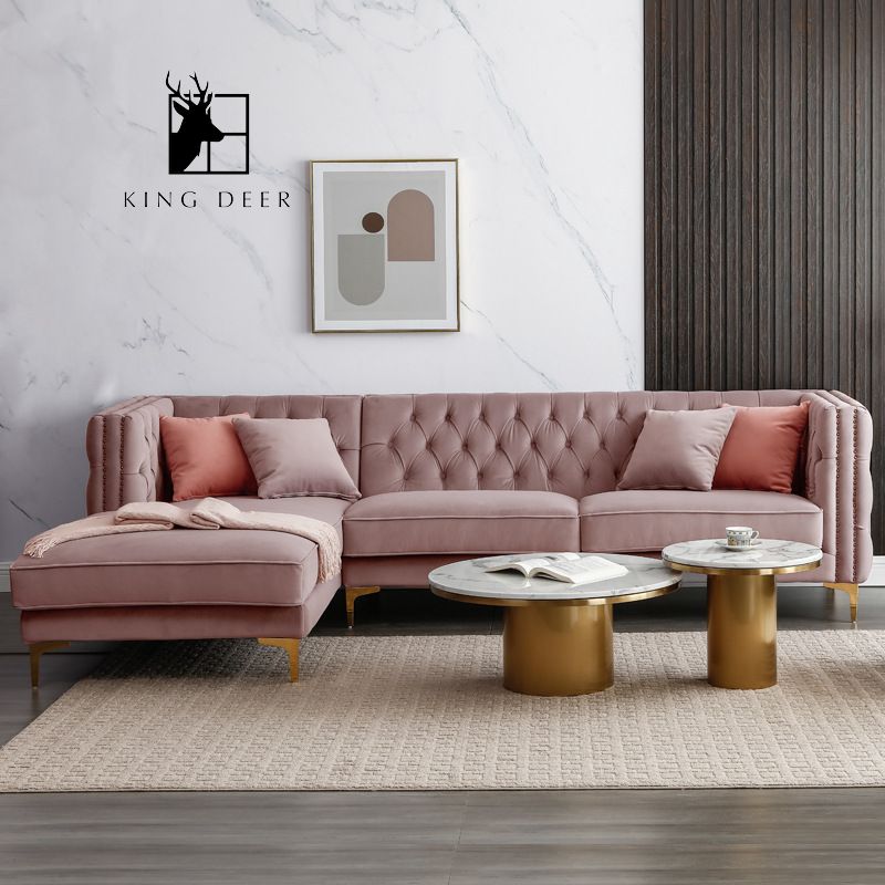 SFKD-0334 Ghế sofa Selina bọc nỉ nhung hiện đại, SFKD-033