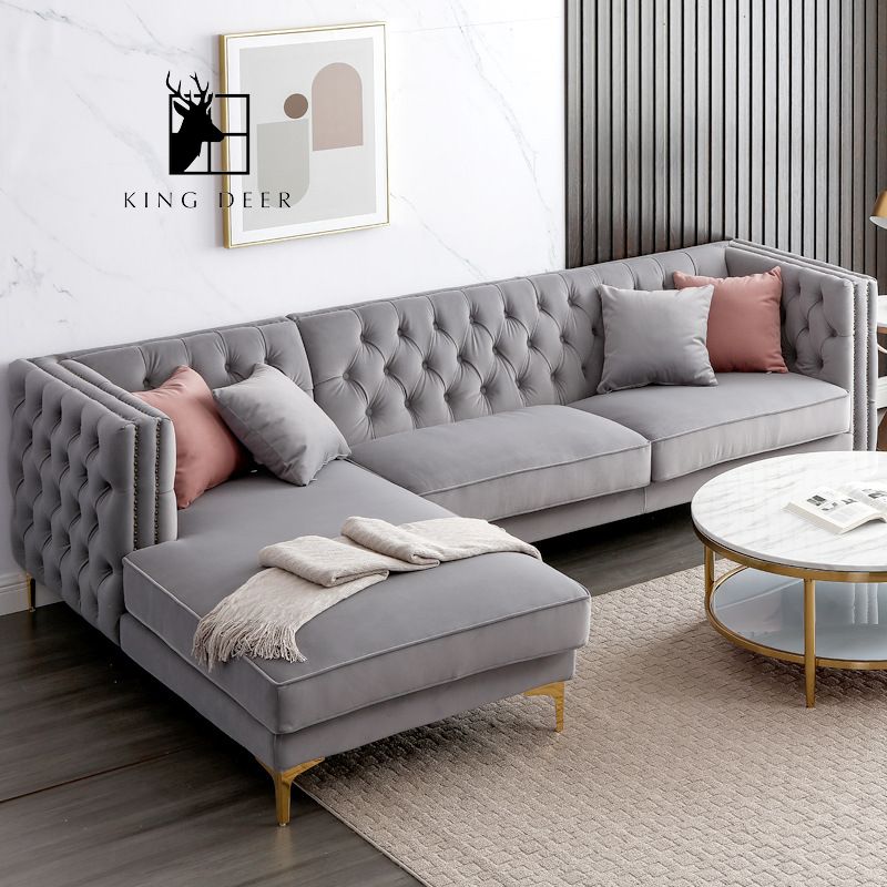 Ghế sofa Selina bọc nỉ nhung hiện đại, SFKD-033