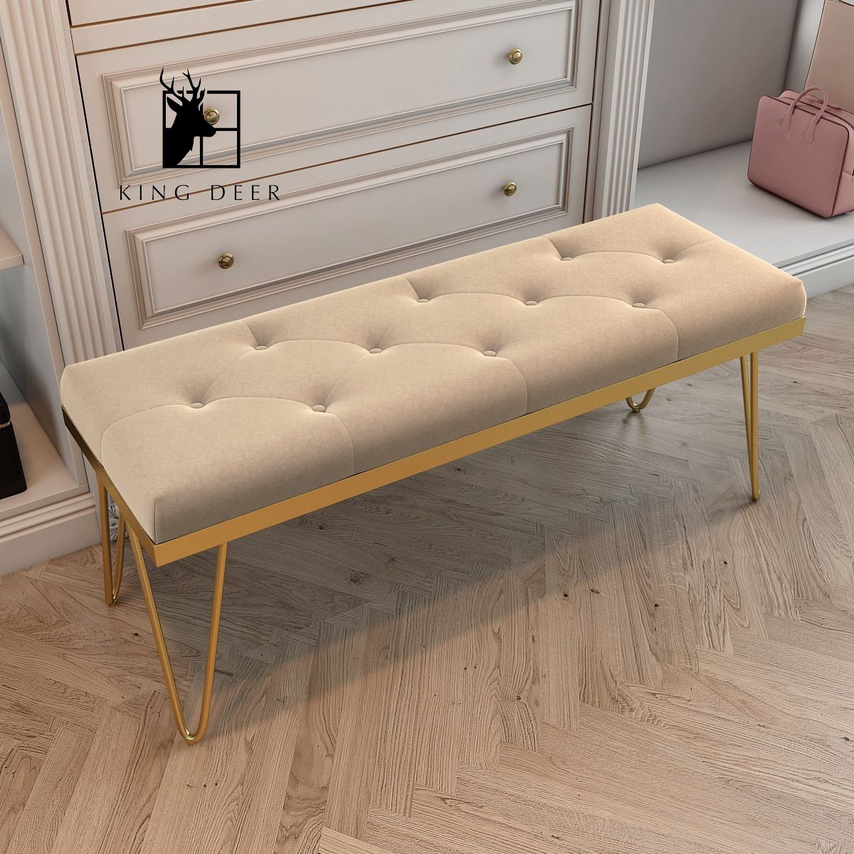 Ghế cuối giường Frederick phong cách Bắc Âu, GCG-007