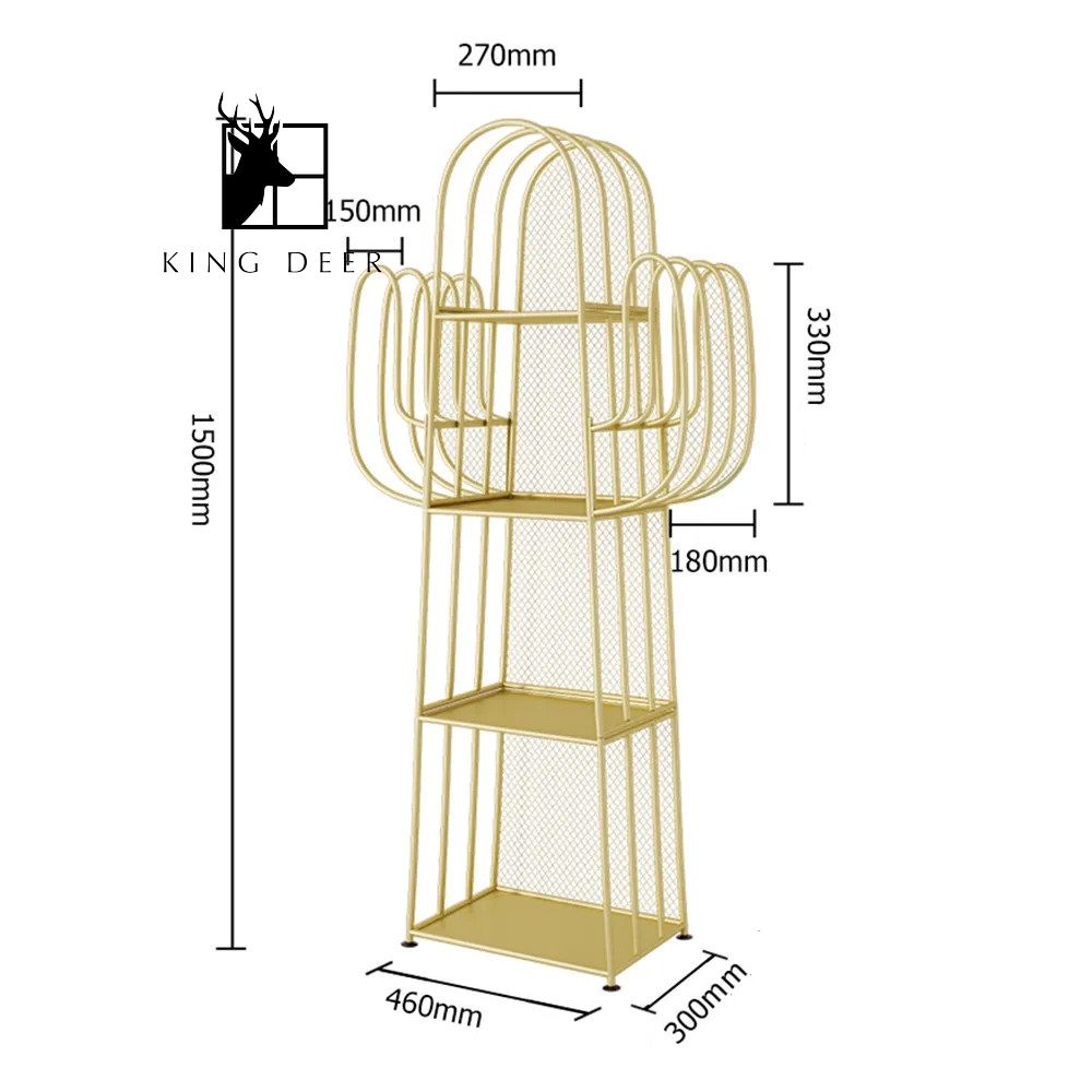 Tủ sách cây xương rồng phong cách hiện đại, TS-007