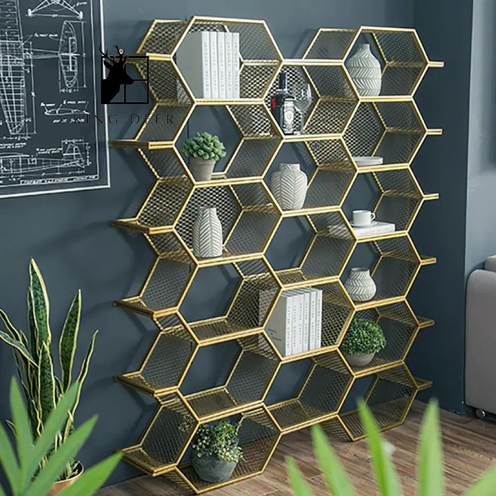 TS-0112 Giá sách tổ ong phong cách hiện đại, TS-011